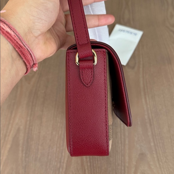 Burberry Red and Tan Crossbody Bag - Picture 11 of 11